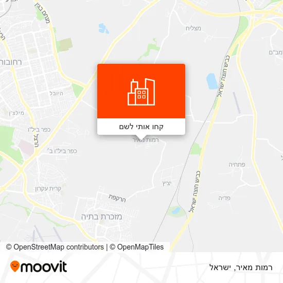 מפת רמות מאיר