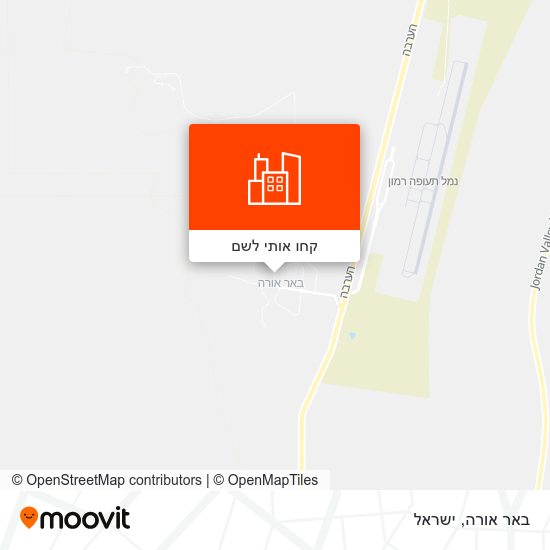 מפת באר אורה