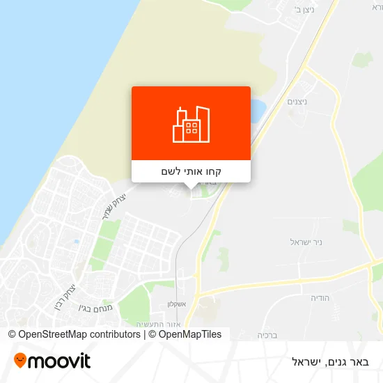 מפת באר גנים