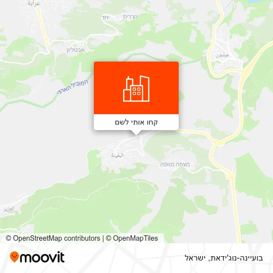 מפת בועיינה-נוג'ידאת