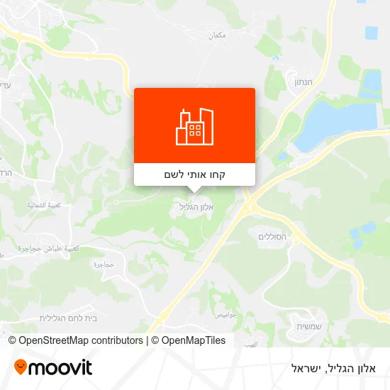 מפת אלון הגליל