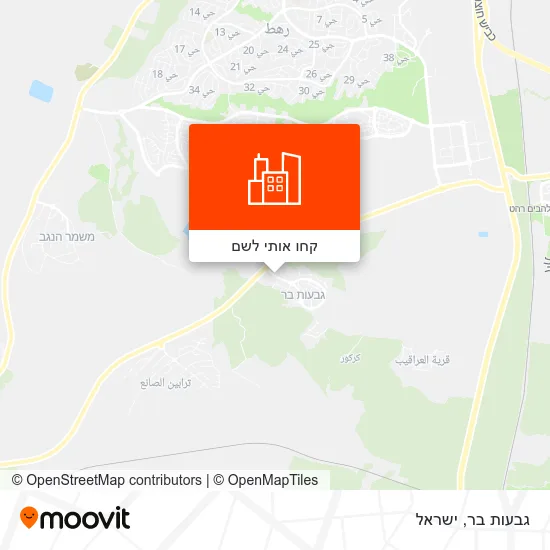 מפת גבעות בר