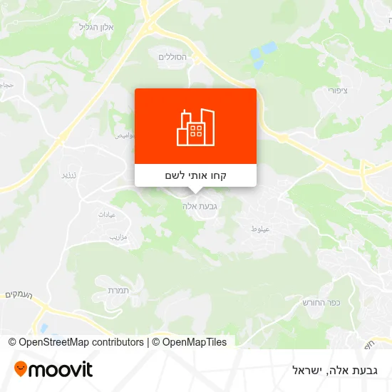 מפת גבעת אלה