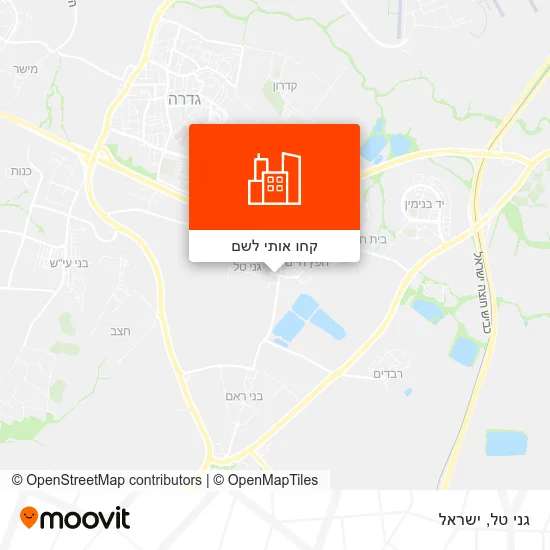 מפת גני טל