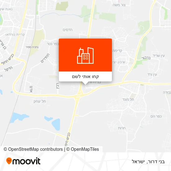 מפת בני דרור
