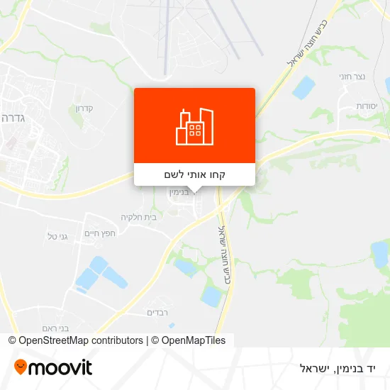 מפת יד בנימין