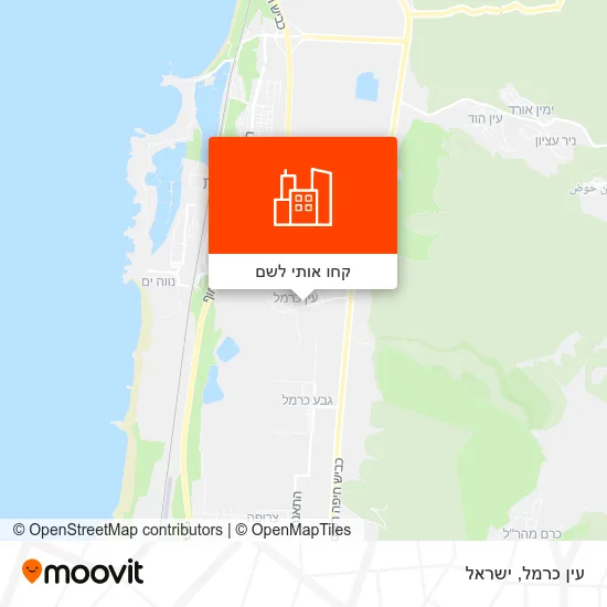 מפת עין כרמל