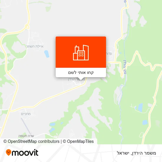 מפת משמר הירדן