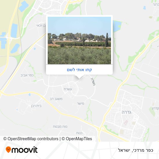 מפת כפר מרדכי