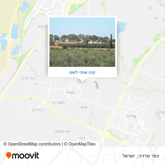 מפת כפר מרדכי