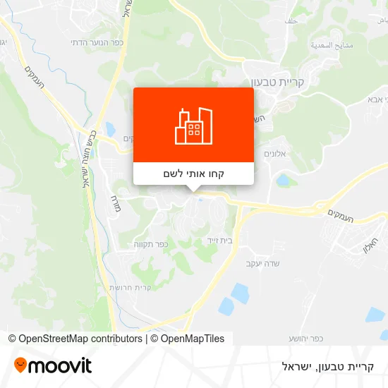 מפת קריית טבעון