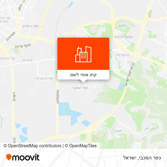 מפת כפר המכבי