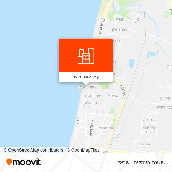מפת שושנת העמקים