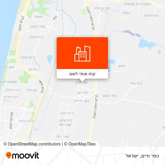 מפת כפר חיים