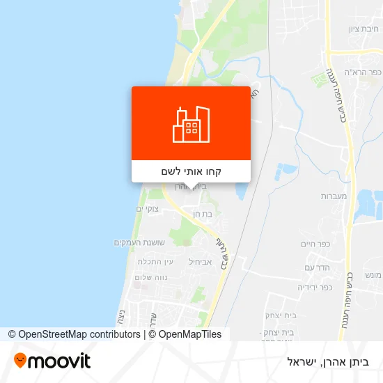 מפת ביתן אהרן