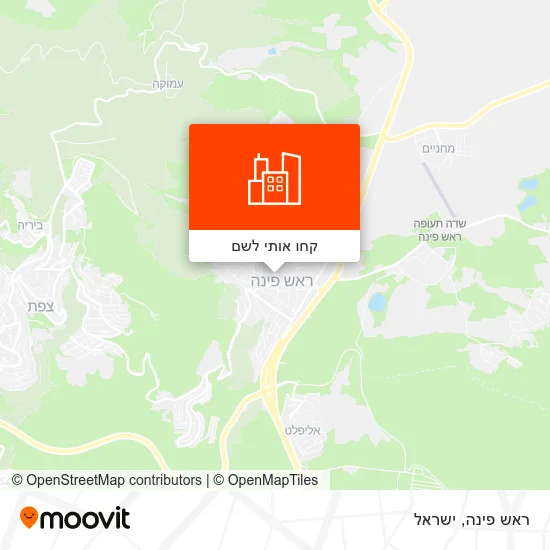 מפת ראש פינה