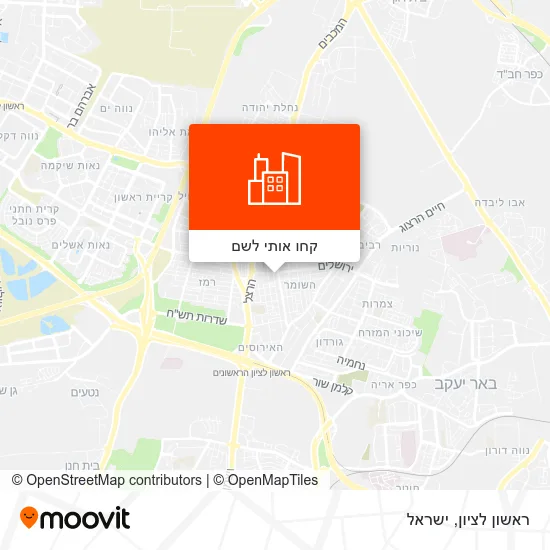 מפת ראשון לציון
