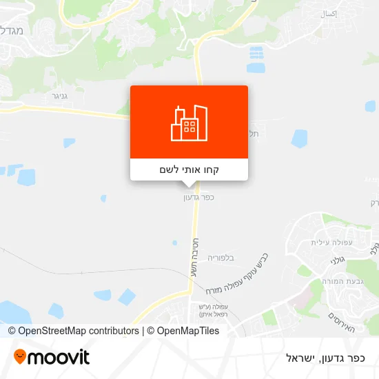 מפת כפר גדעון