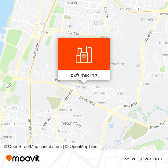 מפת רמת השרון