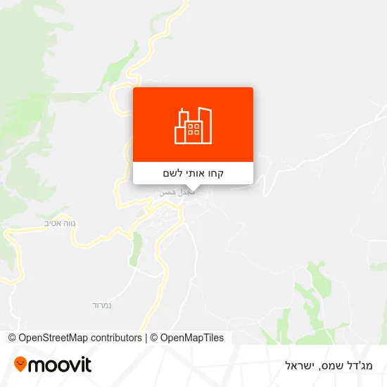 מפת מג'דל שמס