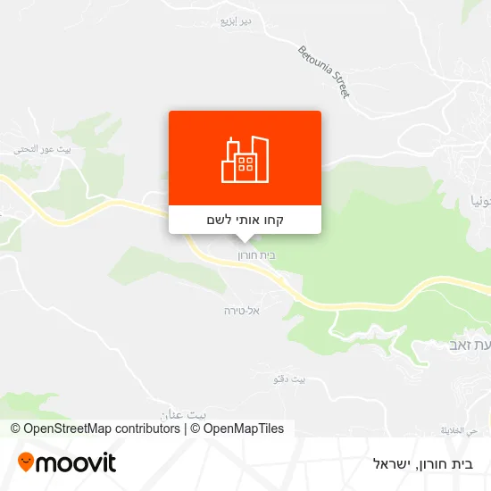 מפת בית חורון