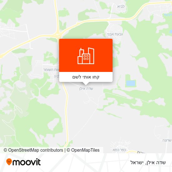 מפת שדה אילן