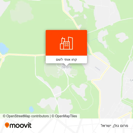 מפת מרום גולן