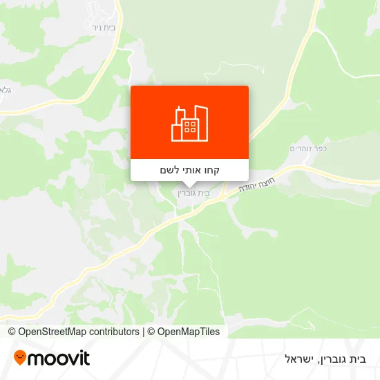 מפת בית גוברין