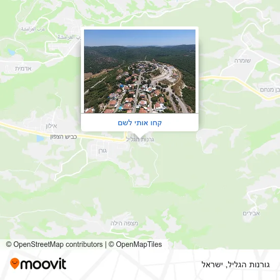מפת גורנות הגליל