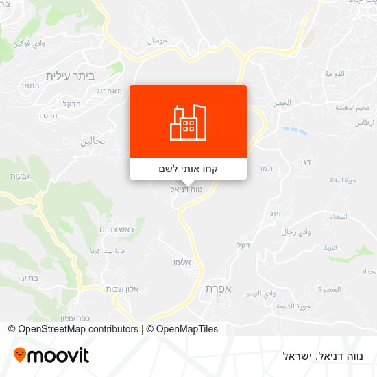מפת נווה דניאל