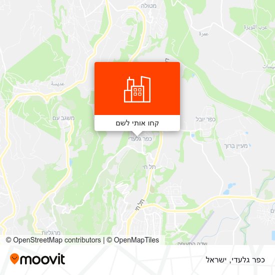מפת כפר גלעדי