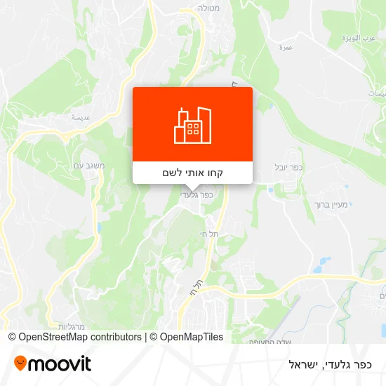 מפת כפר גלעדי