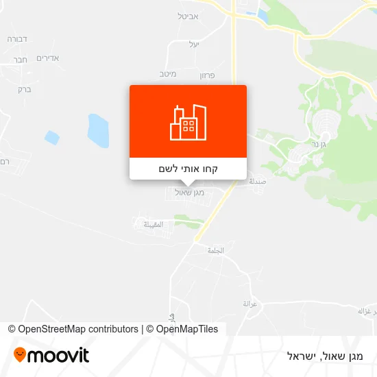 מפת מגן שאול