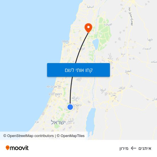 מפת איתנים למירון