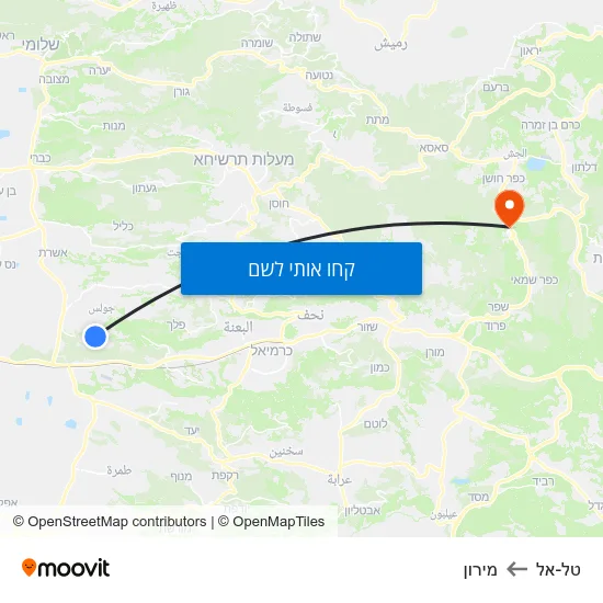 מפת טל-אל למירון