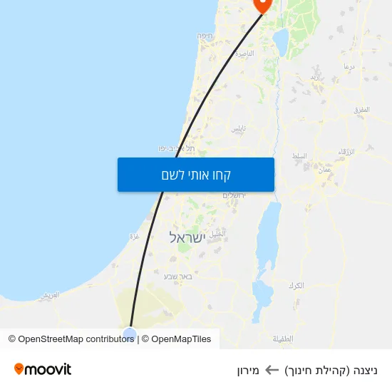 מפת ניצנה (קהילת חינוך) למירון