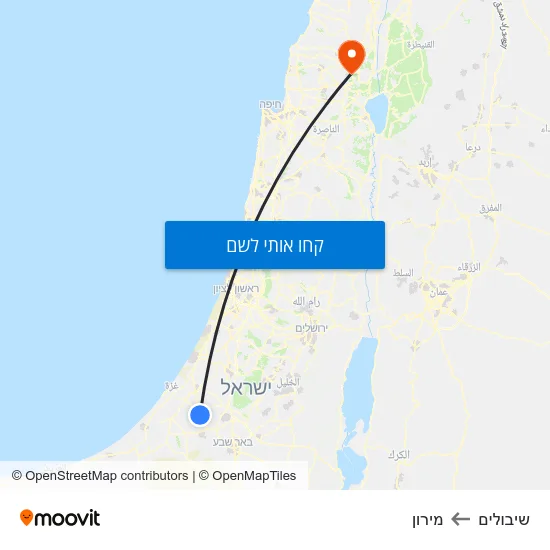 מפת שיבולים למירון