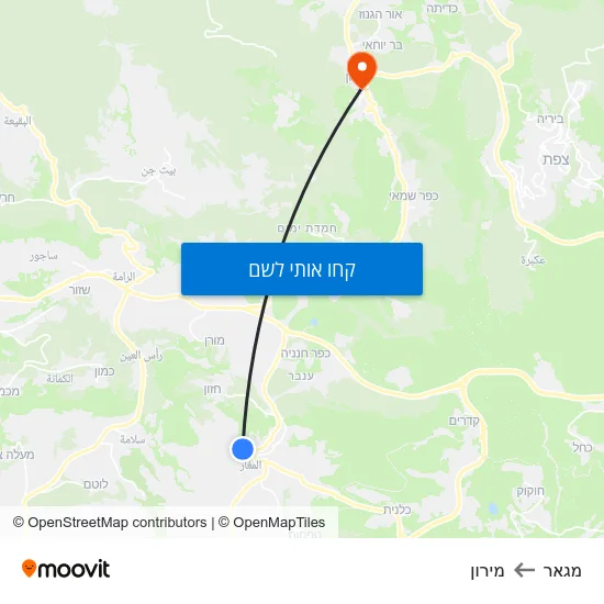 מפת מגאר למירון