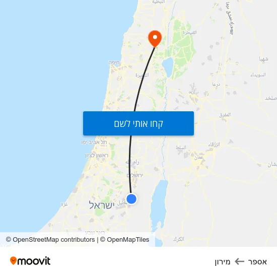 מפת אספר למירון