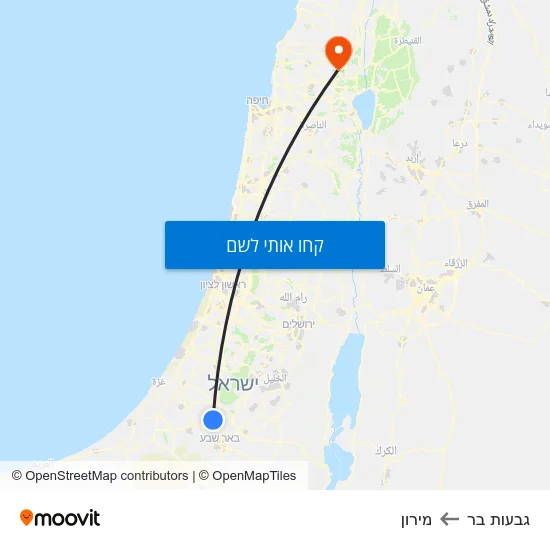 מפת גבעות בר למירון
