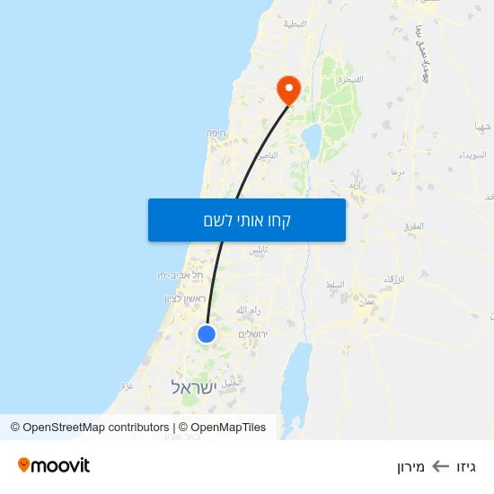 מפת גיזו למירון