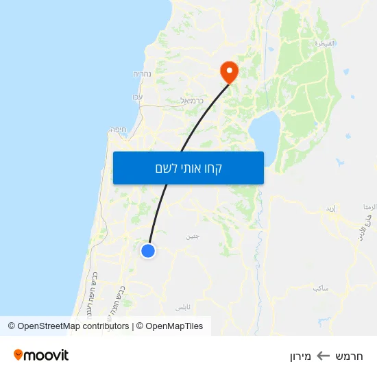 מפת חרמש למירון