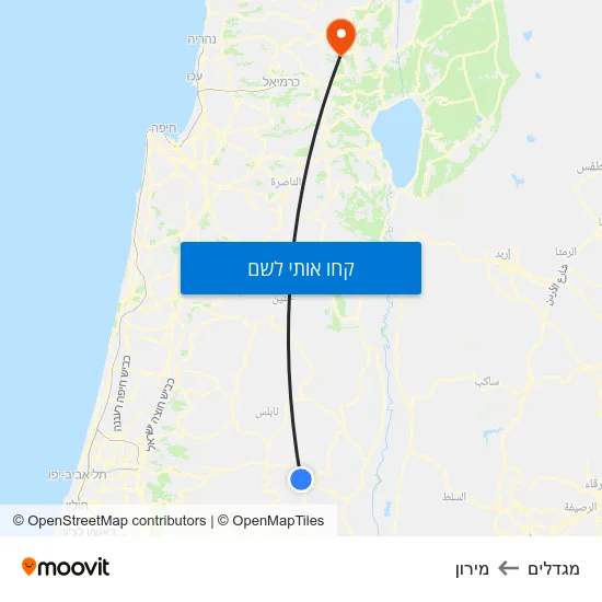 מפת מגדלים למירון