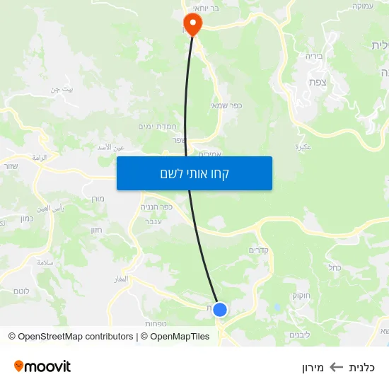 מפת כלנית למירון