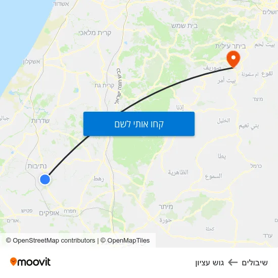 מפת שיבולים לגוש עציון