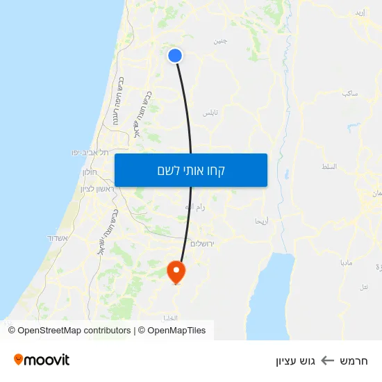 מפת חרמש לגוש עציון