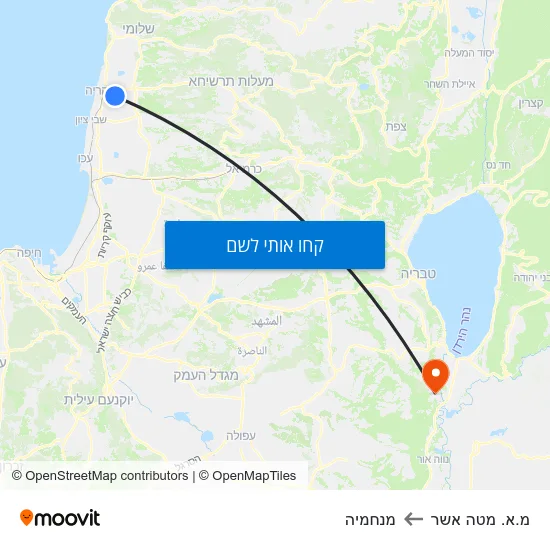 מפת מ.א. מטה אשר למנחמיה