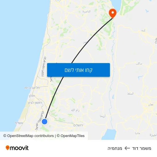 מפת משמר דוד למנחמיה