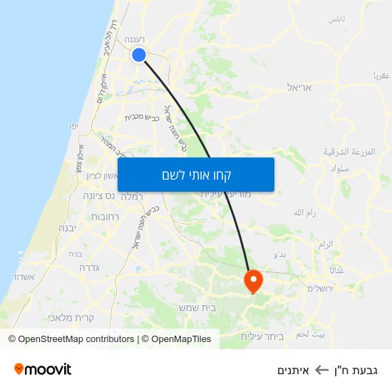 מפת גבעת ח"ן לאיתנים