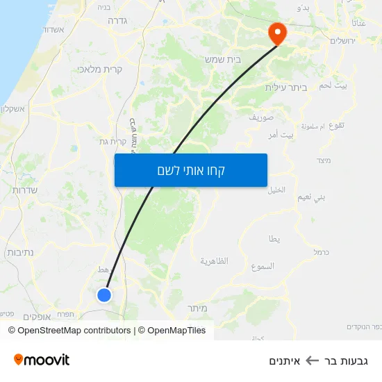 מפת גבעות בר לאיתנים